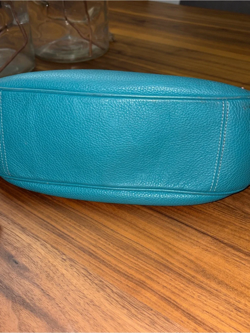 Coach Teal Leather Harley Hobo Shoulder Bag